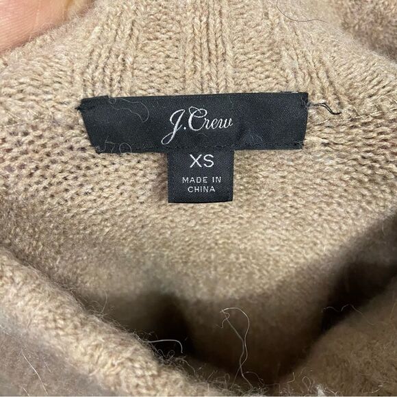 J. Crew Brown Luxury Blend Turtle Neck Fitted Sweater - Picture 3 of 3